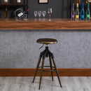 Sgabello da Bar Alto in Metallo  Bronzo