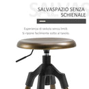 Sgabello da Bar Alto in Metallo  Bronzo