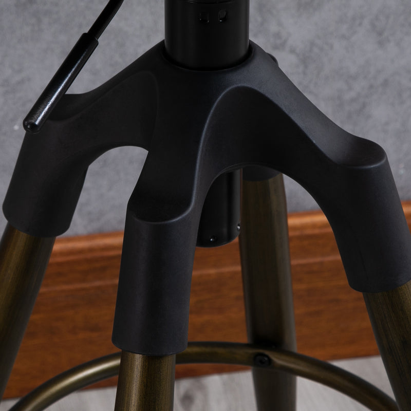 Sgabello da Bar Alto in Metallo  Bronzo