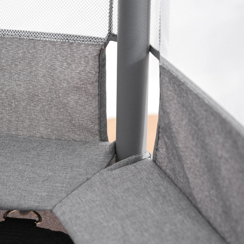 Trampolino Tappeto Elastico per Bambini 150x133x168 cm  Grigio Chiao
