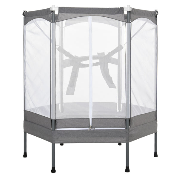 Trampoline Trampoline pour Enfants 150x133x168 cm Chiao Gris prezzo