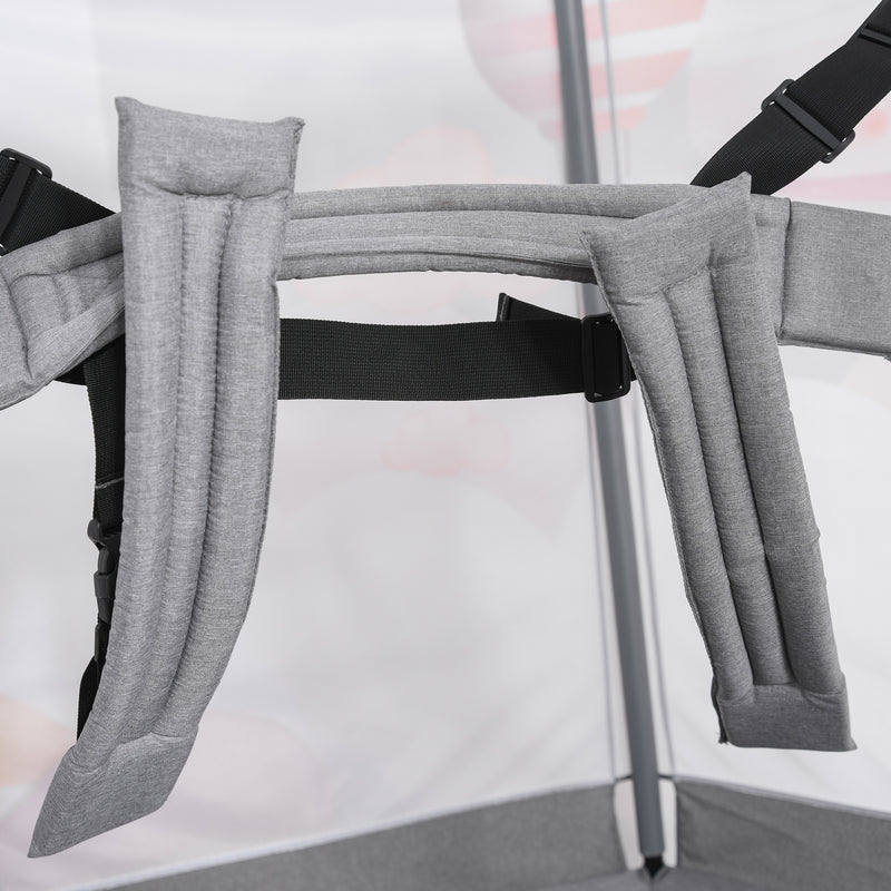 Trampolino Tappeto Elastico per Bambini 150x133x168 cm  Grigio Chiao