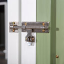 Casetta Box da Giardino in Lamiera per Deposito Attrezzi 143x89x186 cm  Verde Chiaro