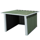 Casetta Box da Giardino in Lamiera per Robot Tagliaerba 86x75x62-51 cm  Verde