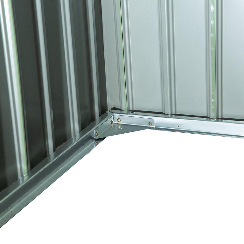 Casetta Box da Giardino in Lamiera per Robot Tagliaerba 86x75x62-51 cm  Verde