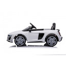 Macchina Elettrica per Bambini 12V Licenza Ufficiale Audi R8 New Spyder con Telecomando e Sedile in pelle Bianco