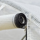 Serra a Tunnel da Giardino 295x200x190 cm in Acciaio e PE  Bianca