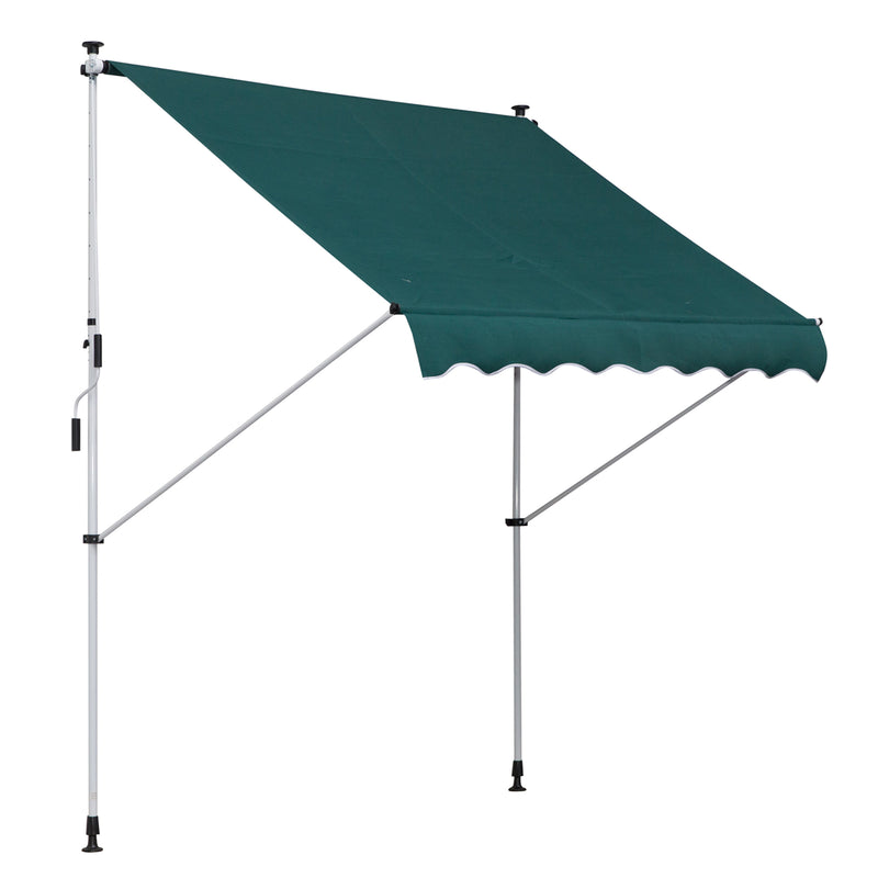 Tenda da Sole Avvolgibile 2x1,5m  Verde