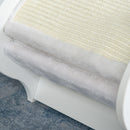 Cuccia per Gatti in Legno 45,5x32,5x34,5 cm con Tiragraffi  Bianco