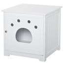 Cuccia per Gatti e Piccoli Cani 48x51x51 cm in MDF  Bianco