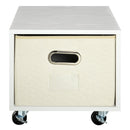 Cassettiera Portadocumenti da Ufficio 36x40x35 cm con Ruote  Bianca