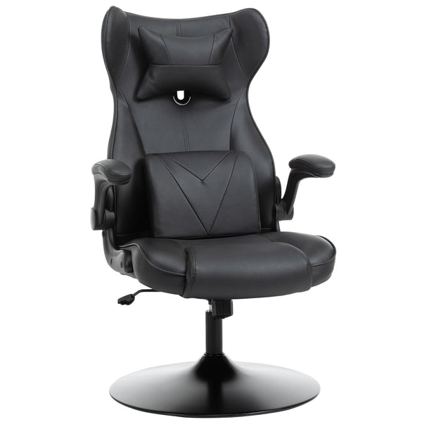 Chaise de jeu inclinable et pivotante en similicuir noir online