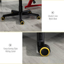 Sedia da Gaming Girevole Reclinabile in Similpelle  Nera e Gialla