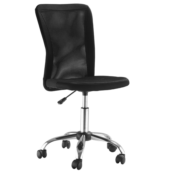 sconto Chaise de bureau opérative en tissu noir