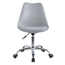 Sedia da Ufficio Operativa in Polipropilene e Similpelle Grigia