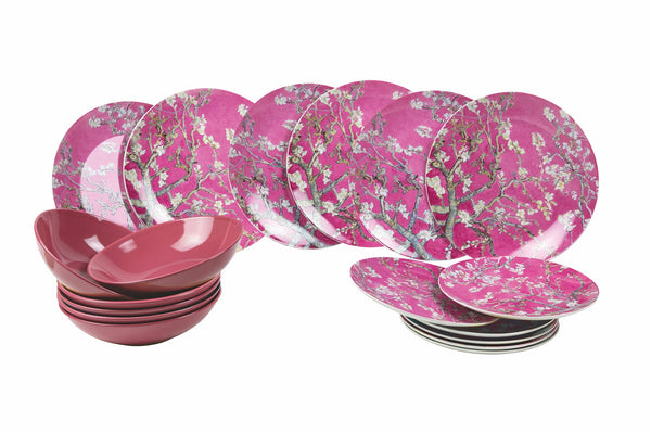 sconto Service Plat 18 Pièces en Grès et Porcelaine 6 Places VdE Tivoli 1996 Rêve Japonais