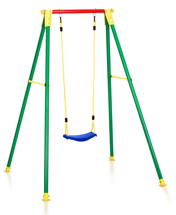 prezzo Balançoire de jardin 1 place 156x166x200 cm en acier Kiko 1