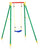 Balançoire de jardin 1 place 156x166x200 cm en acier Kiko 1