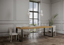 Tavolo Allungabile 180-440x90x77 cm Tecno Premium Quercia Naturale