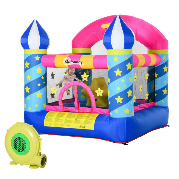 Château Carrousel Gonflable 225x220x215 cm avec Pompe Multicolore online
