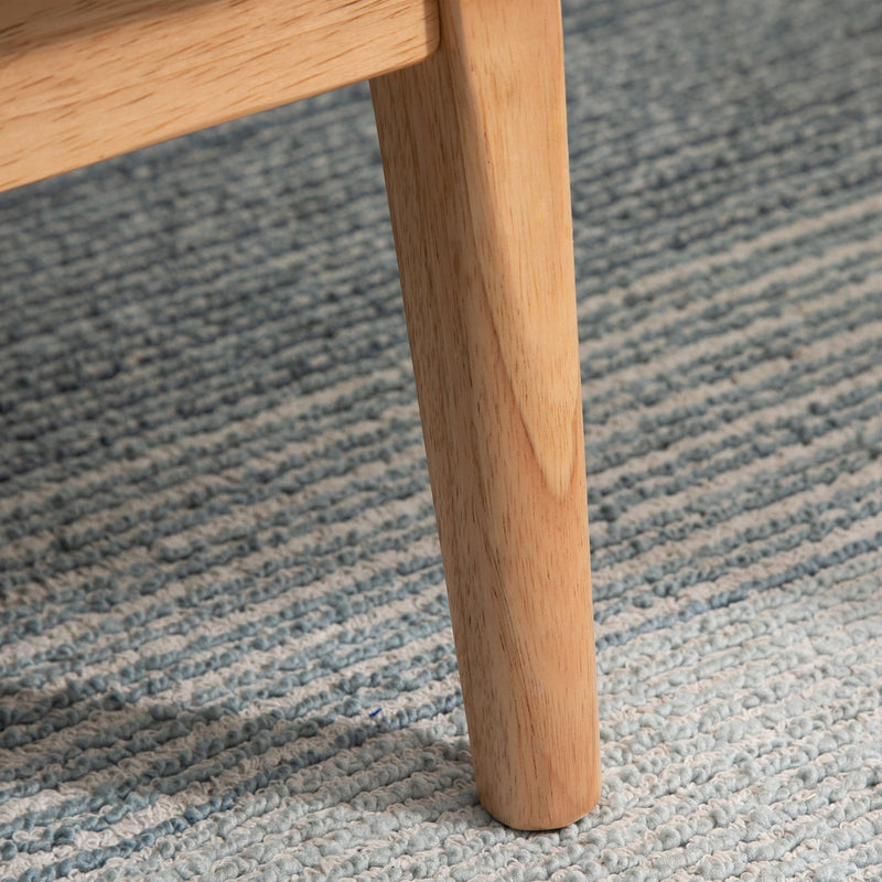 Divano 3 Posti 154,5x68x73 cm in Tessuto e Legno Grigio