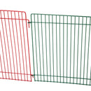 Recinto Recinzione per Animali Domestici 8pz 69x69x23 cm in Metallo Multicolor