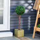 Alberello Bosso Artificiale H87 cm con Vaso Verde