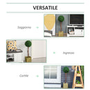 Alberello Bosso Artificiale H87 cm con Vaso Verde