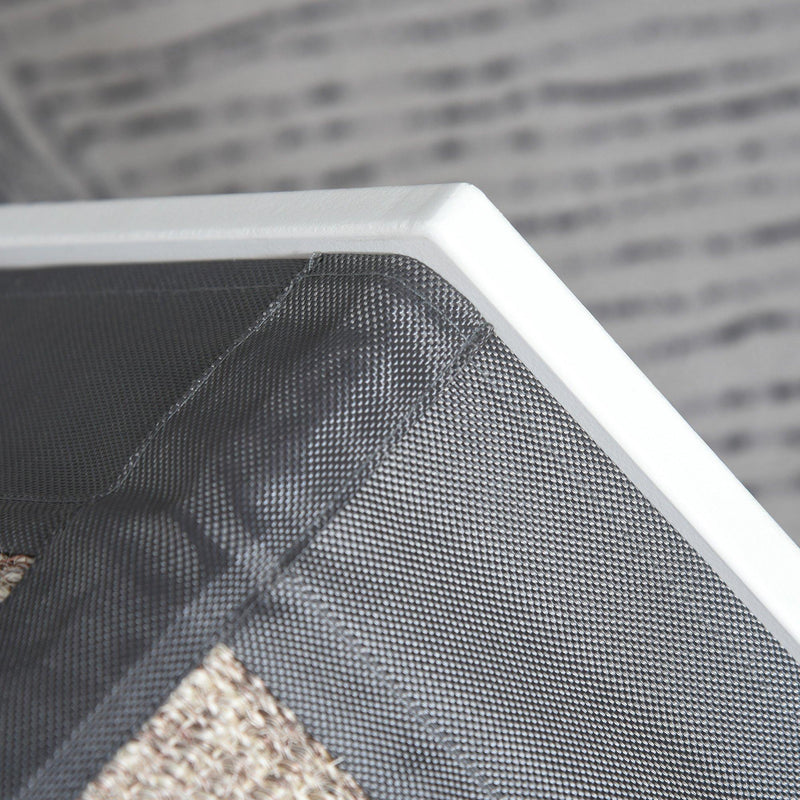 Cuccia per Gatti 41x41x39 cm con Tiragraffi Bianca