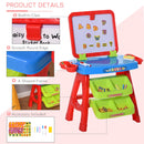 Lavagna Magnetica Banco 3 in 1 per Bambini con Accessori