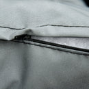 Set da Giardino Divano 3 Posti e Poggiapiedi in Rattan PE Nero e Grigio