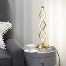 Lampada da Comodino Abat Jour a LED 12W Ø12,5x45 cm Oro