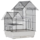 Gabbia per Uccelli 39x34x47 cm in Metallo Bianca