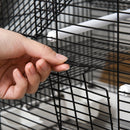 Gabbia per Uccelli 39x34x47 cm in Metallo Bianca