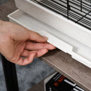 Gabbia per Uccelli 39x34x47 cm in Metallo Bianca