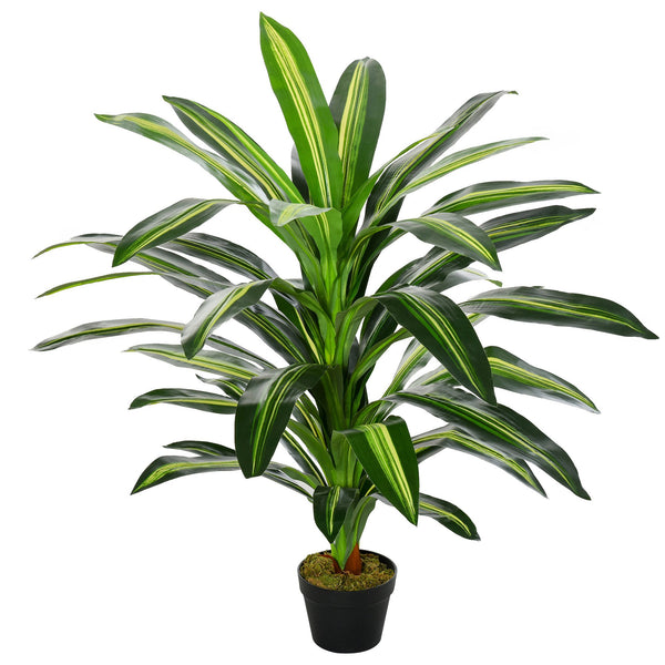 Plante Artificielle Dracena H110 cm avec Pot Vert sconto