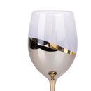 Set 4 Calici Chic Metallic Finish in Vetro VdE Tivoli 1996 