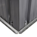 Casetta Box da Giardino in Lamiera per Robot Tagliaerba 88x87x60 cm in Acciaio Nero