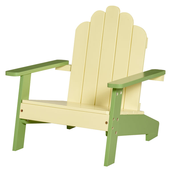 sconto Chaise de jardin pour enfants en bois de pin vert