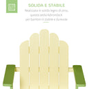 Sedia da Giardino per Bambini in Legno Pino Verde