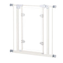 Cancelletto di Sicurezza per Animali Domestici 76,9-81,9 cm in Ferro Bianco