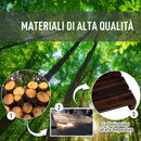 Scaffale Portavasi 4 Livelli 123,5x33x80 cm in Legno Carbonizzato