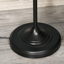 Lampada da Terra con Paralumi E27 in Metallo Nero