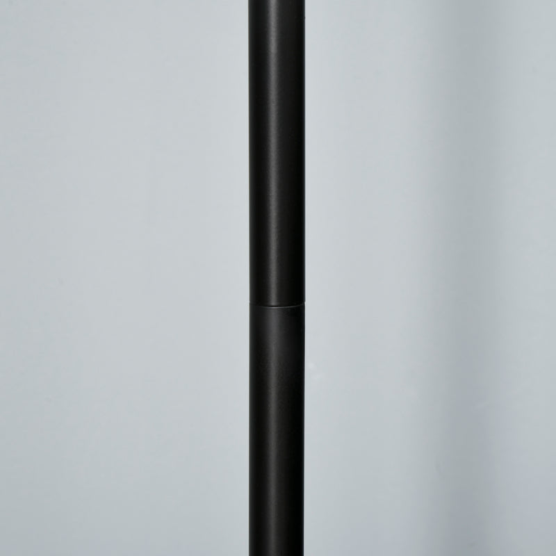 Lampada da Terra con Paralumi E27 in Metallo Nero