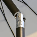 Ombrellone da Giardino Ø2,55m con Manovella Bianco Crema