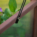 Mini Serra da Giardino 90x50x93 cm in Legno Marrone