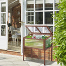 Mini Serra da Giardino 90x50x93 cm in Legno Marrone