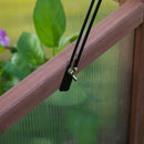 Mini Serra da Giardino 90x50x93 cm in Legno Marrone