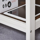 Scrivania da Ufficio Porta PC 110x48x76,2 cm in MDF Noce Scuro e Bianco