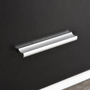 Mobile Porta Stampante con Cassetti 100x35x65 cm in Legno Truciolare Nero e Bianco